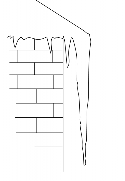 Icicle coloring page image