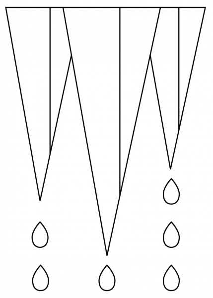 Icicles coloring page image