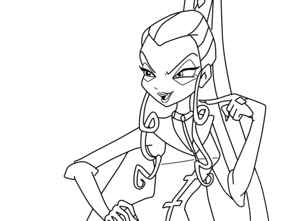 Icy Pointing coloring page image