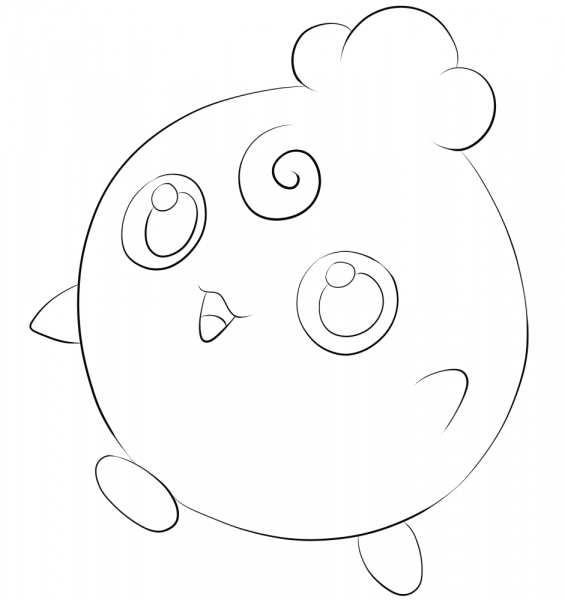 Igglybuff coloring page image