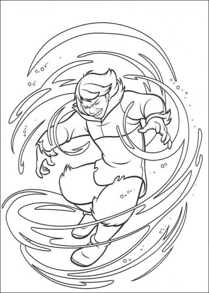 In Blowing Wind  coloring page image