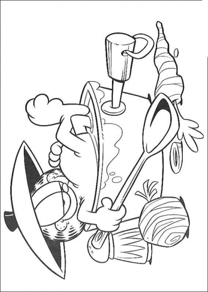 In the Bathtub  coloring page image