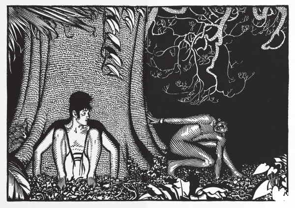 In the Jungle at Night 3 coloring page image