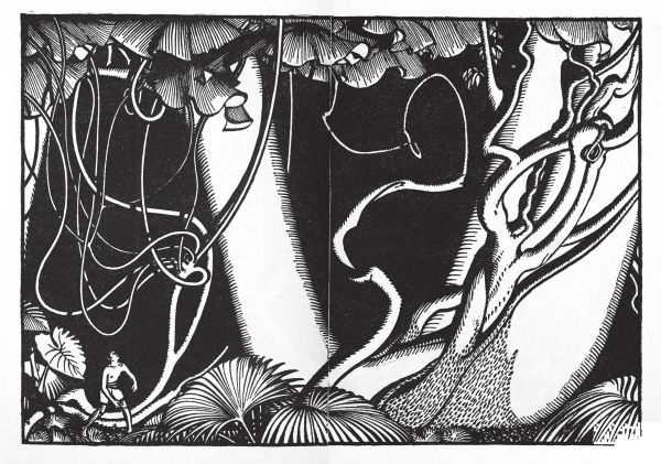 In the Jungle at Night coloring page image