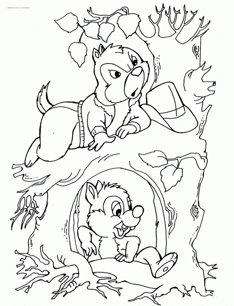 In The Tree coloring page image