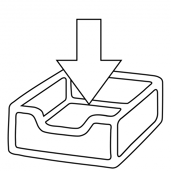 Inbox Tray Emoji coloring page image