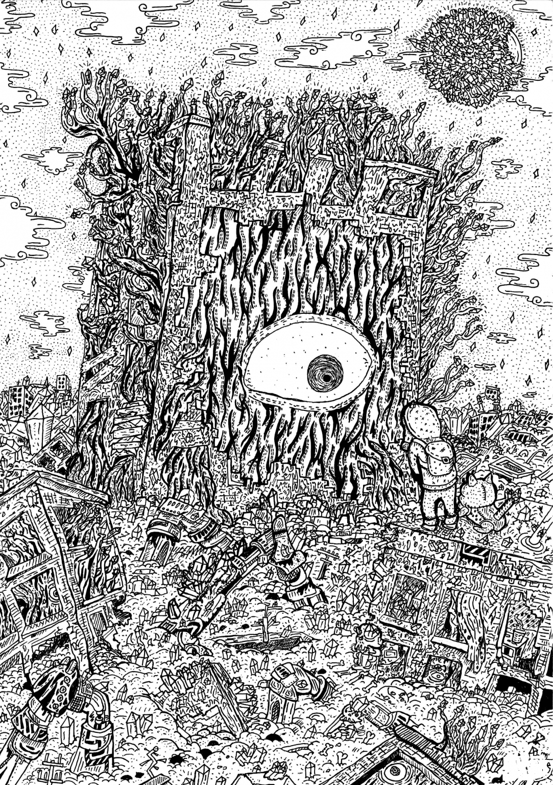 Inception Coloring Inception by Kris Man coloring page - ColouringPages