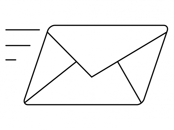 Incoming Envelope Emoji coloring page image