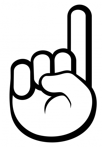 Index Pointing up Emoji coloring page image