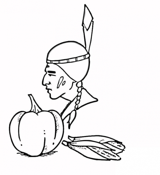 Indian Corn  coloring page image