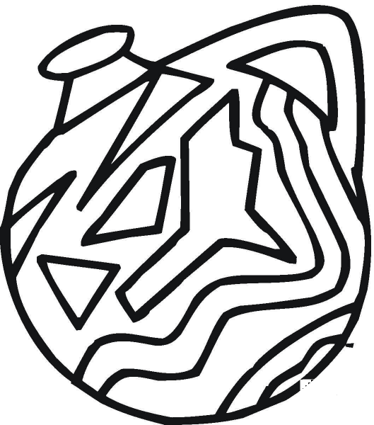Indian Vase  coloring page image