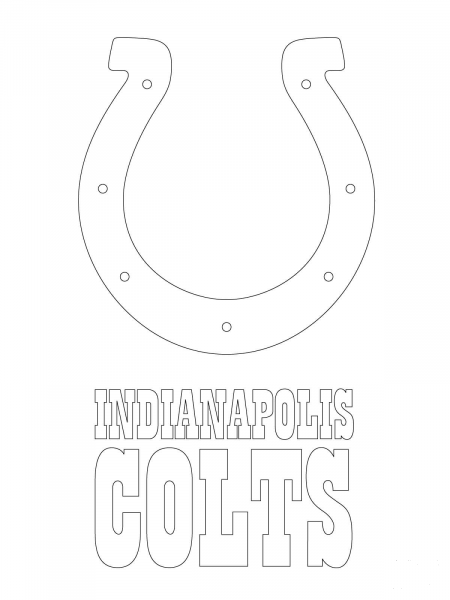 Indianapolis Colts Logo  coloring page image