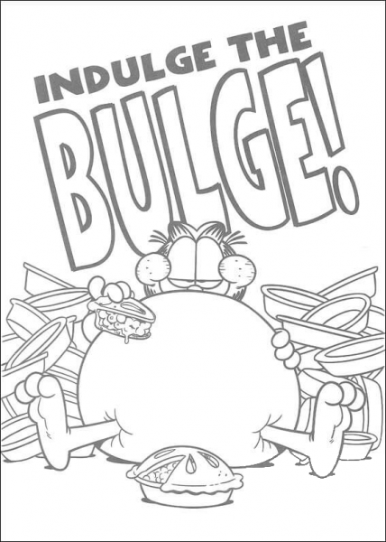 Indulge The Bulge  coloring page image