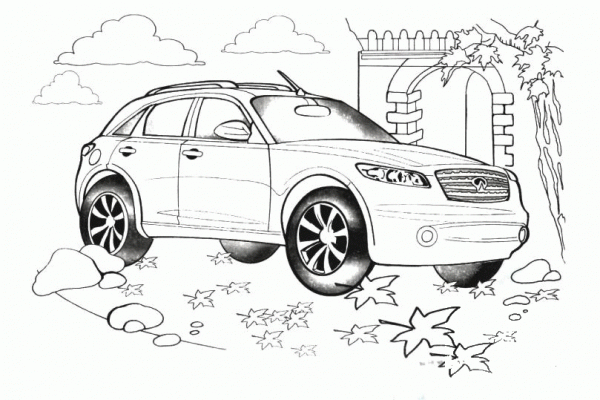 Infiniti Fx coloring page image