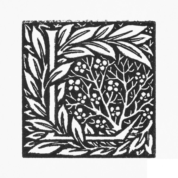 Initial Letter L coloring page image