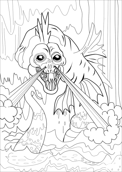 Inkanyamba coloring page image