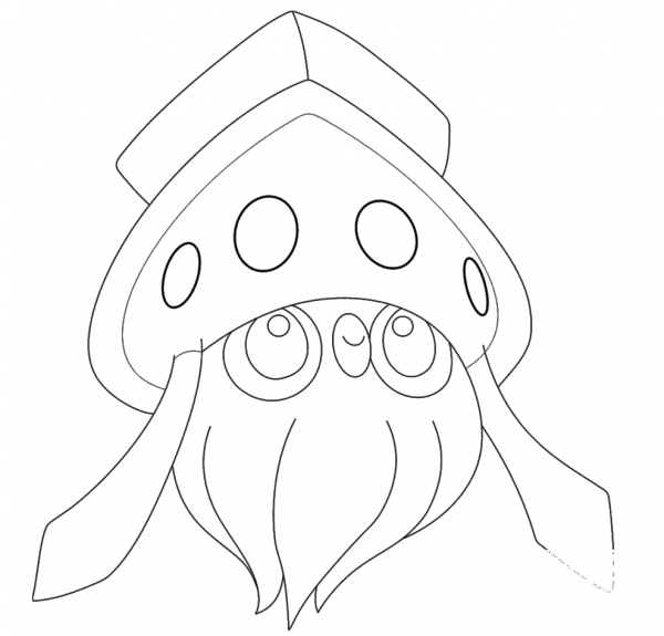 Inkay coloring page image
