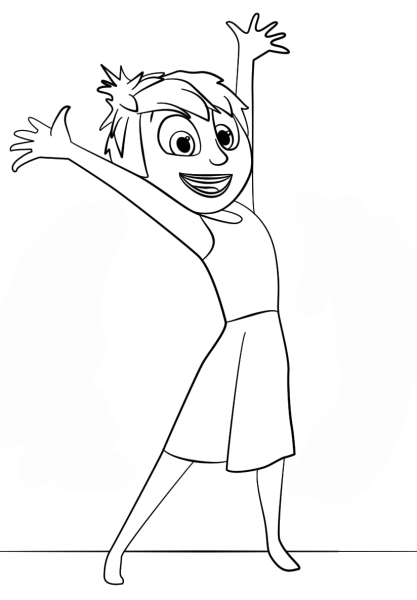Inside Out Joy coloring page image