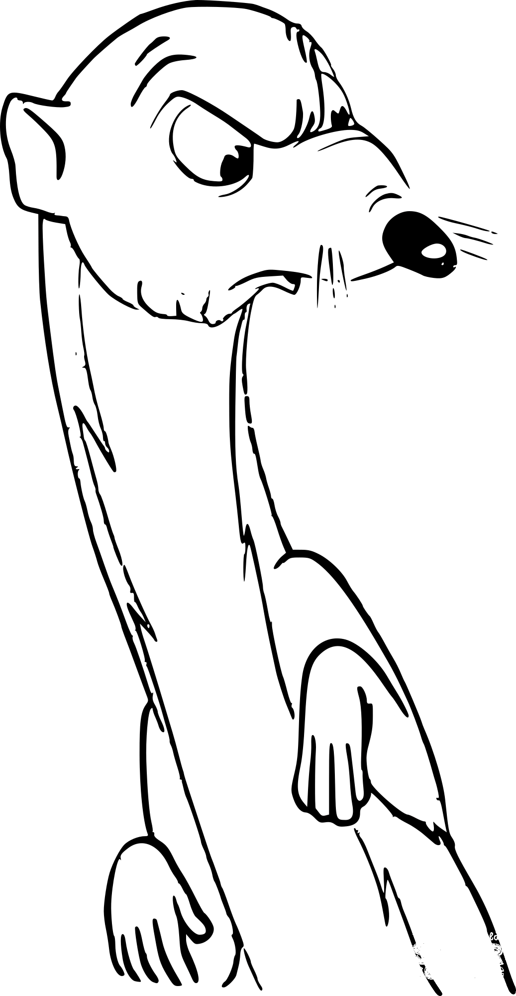 Insulted Weasel coloring page - ColouringPages