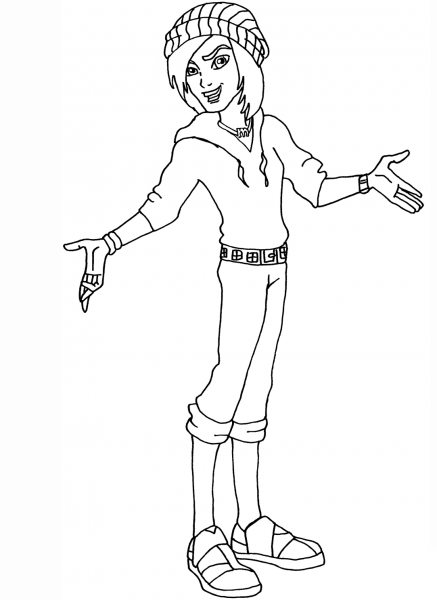 Invisibilly New Look coloring page image