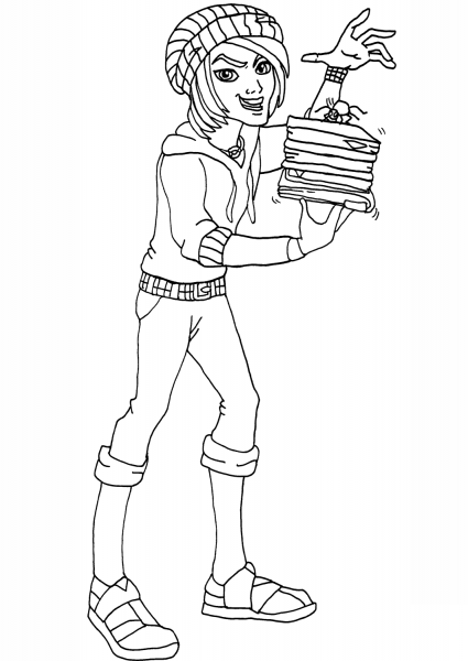 Invisibilly New Scaremester coloring page image