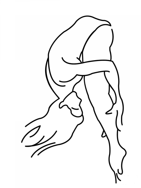 Inward Dive coloring page image