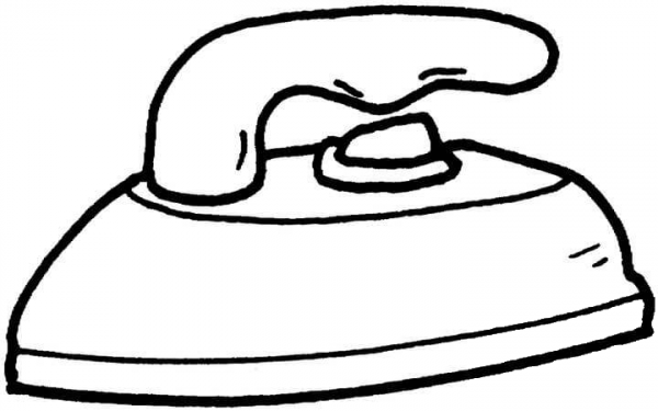 Ironing Machine coloring page image