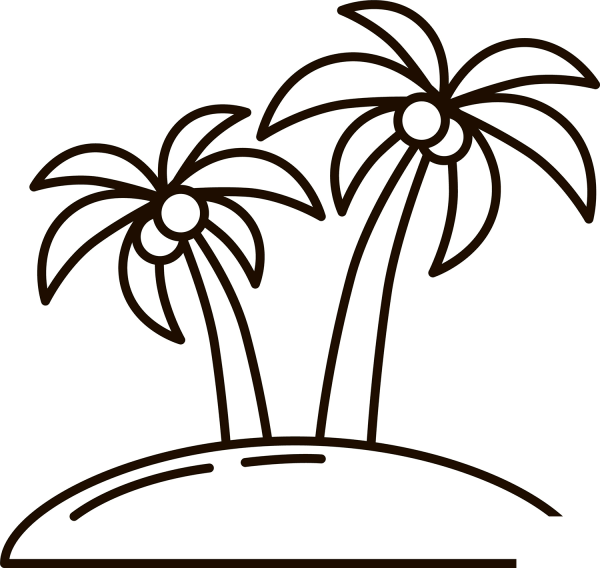 Island coloring page image