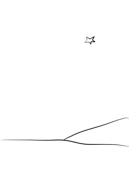 ‘It is Here That the Little Prince Appeared on Earth and Disappeared’ coloring page image