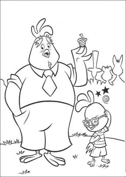 It Is Just Only A Fruit Of an Oak  coloring page image