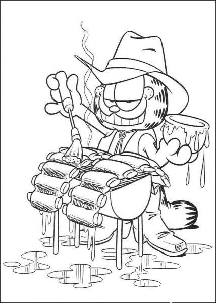 It’s a Grill Time  coloring page image