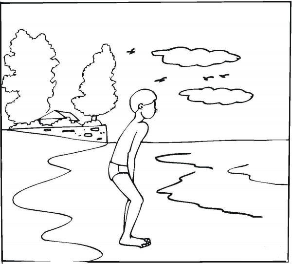 It’s Cold to Swim coloring page image