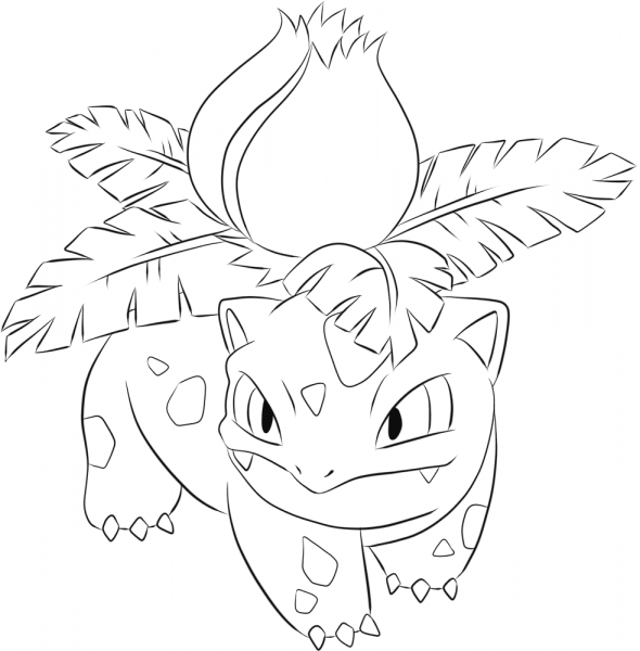 Ivysaur coloring page image