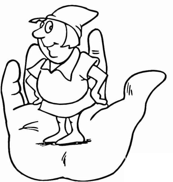 Jack and the Beanstalk coloring page image