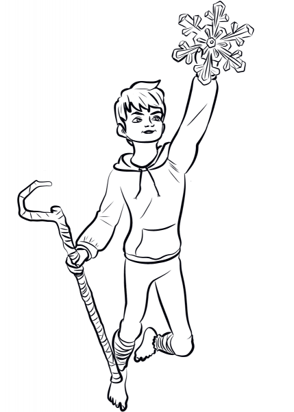 Jack Frost from Rise of the Guardians coloring page image