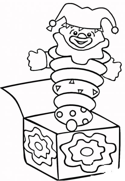 Jack in the Box  coloring page image