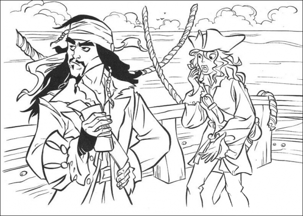Jack Is Holding A Card  coloring page image