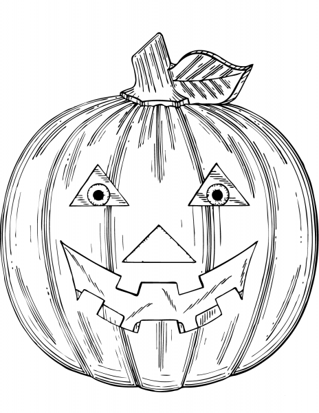Jack-O’-Lantern coloring page image