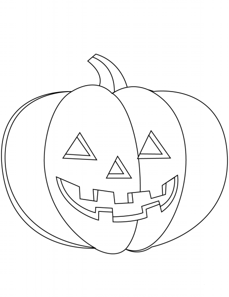 Jack-o-lantern coloring page image