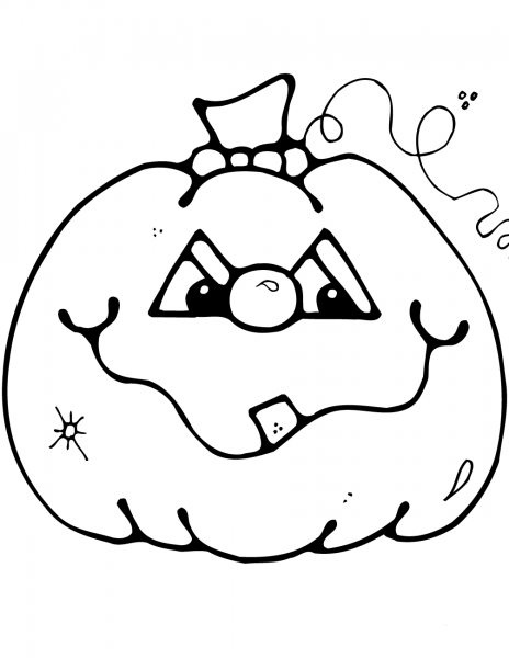 Jack-O’-Lantern coloring page image