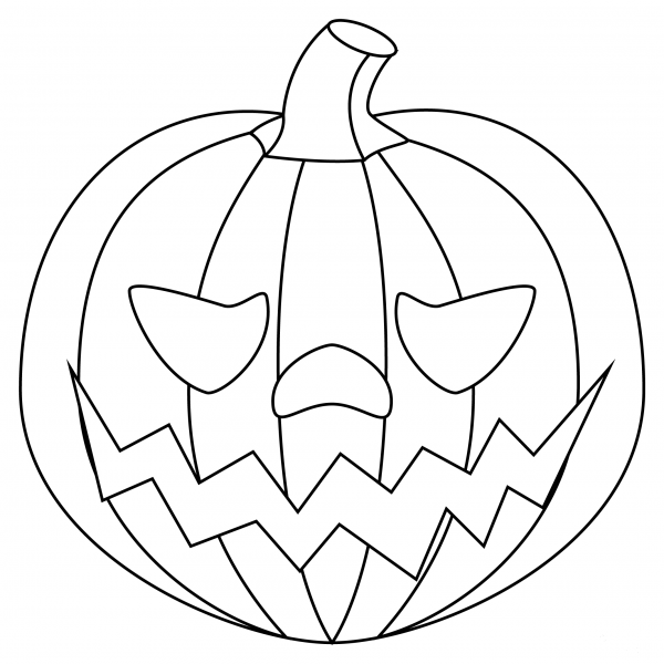 Jack-O-Lantern coloring page image