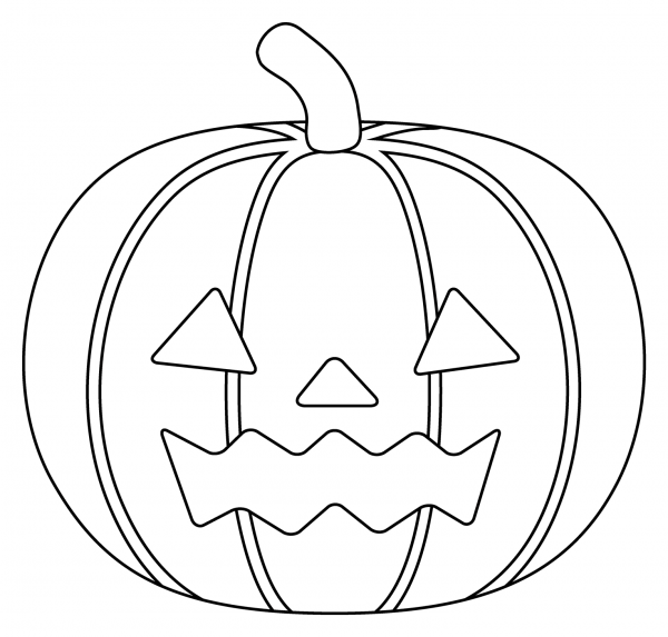 Jack-O-Lantern Emoji coloring page image