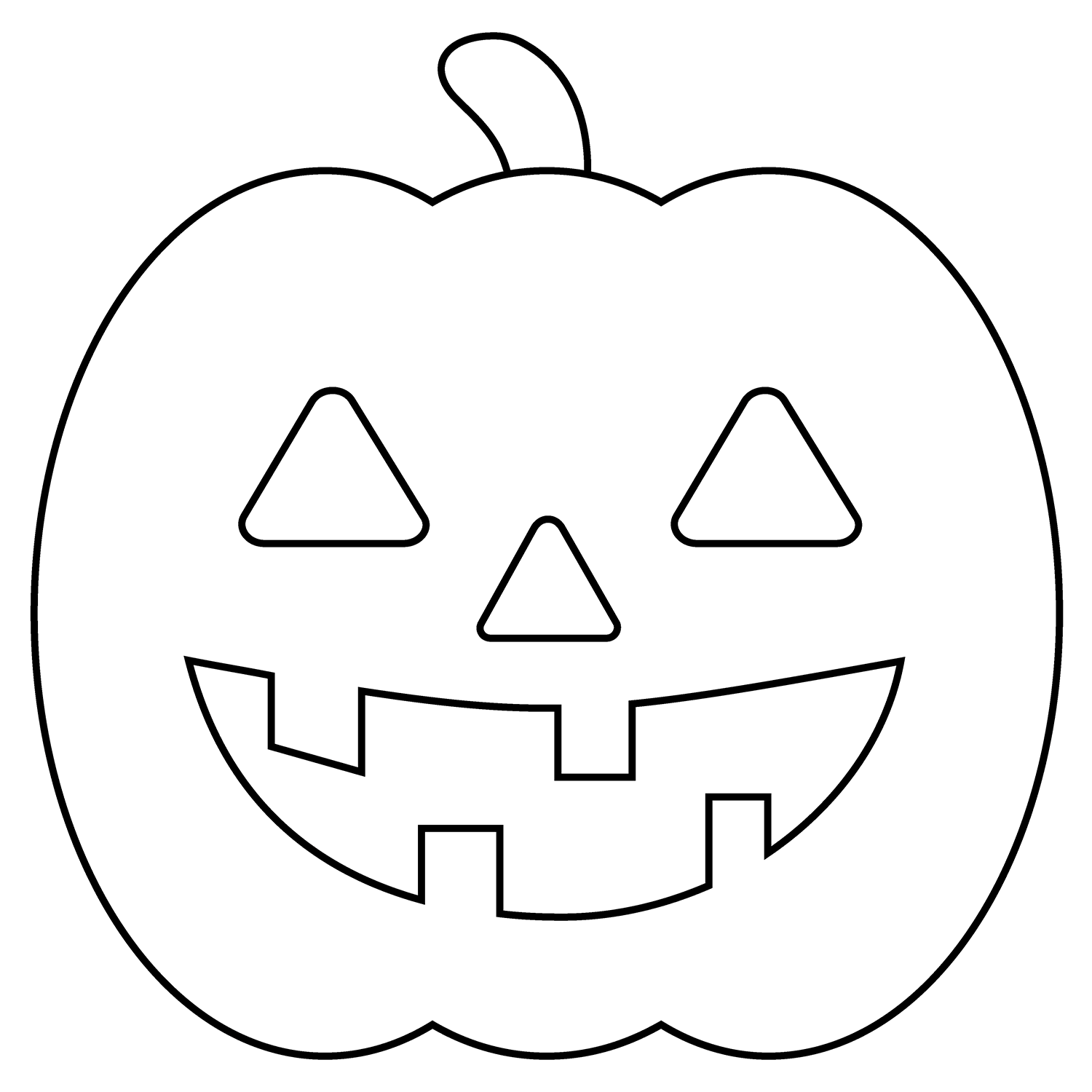 Jack-O-Lantern Emoji coloring page - ColouringPages