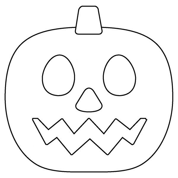 Jack-O-Lantern Emoji coloring page image