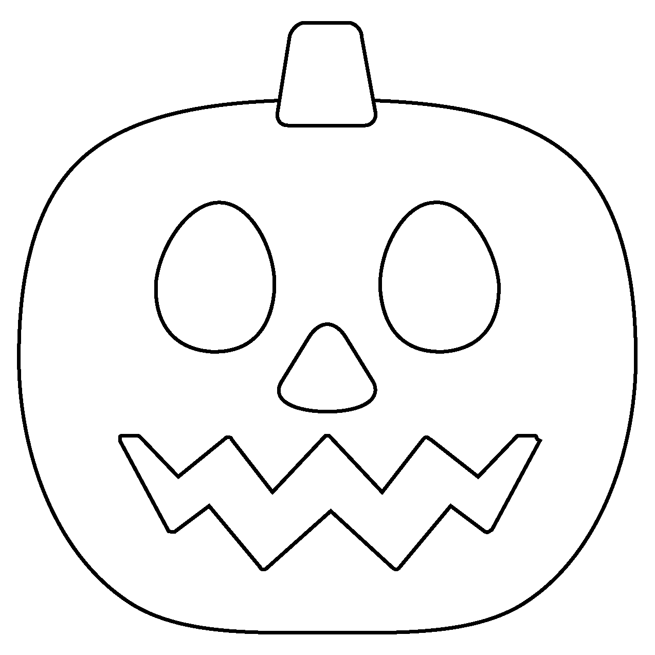 Jack-O-Lantern Emoji coloring page - ColouringPages