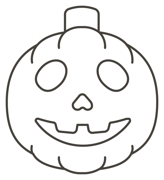 Jack-O-Lantern Emoji coloring page image