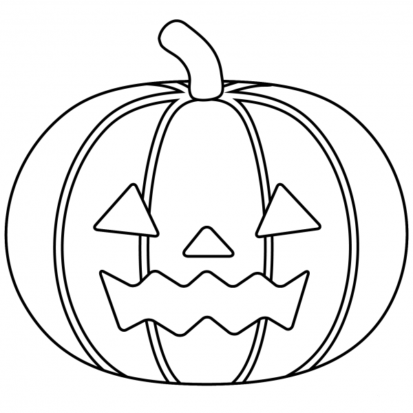 Jack-O-Lantern Emoji coloring page image