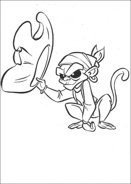 Jack the Monkey  coloring page image