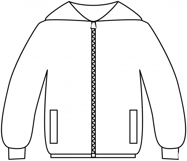 Jacket coloring page image