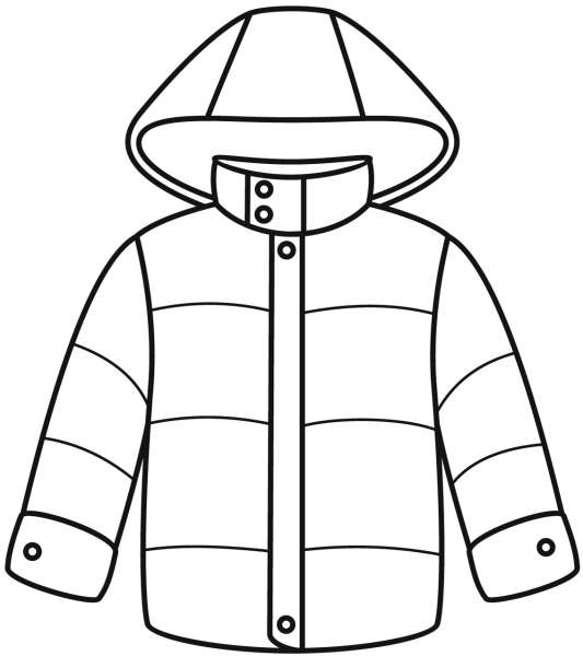 Jacket coloring page image